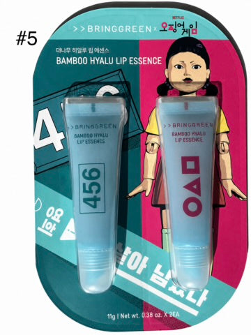 Bring Green x Squid Game Bamboo Hyalu Lip Essence #5 - front packaging duo set