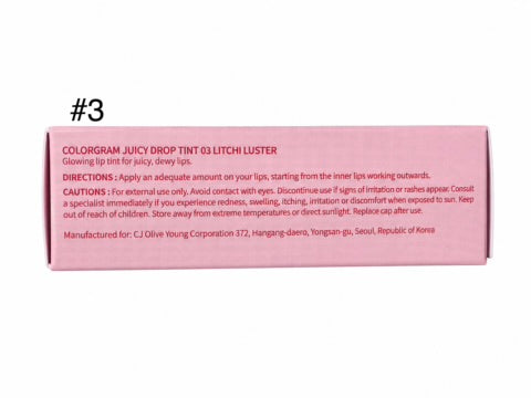 Colorgram Juicy Drop Tint #03 Litchi Luster – Box of 240