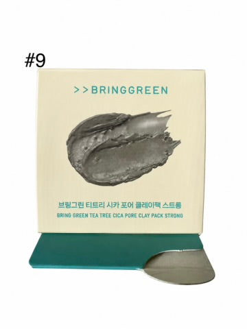 Bring Green x Squid Game Tea Tree Cica Pore Clay Pack Strong #9 - back box packaging