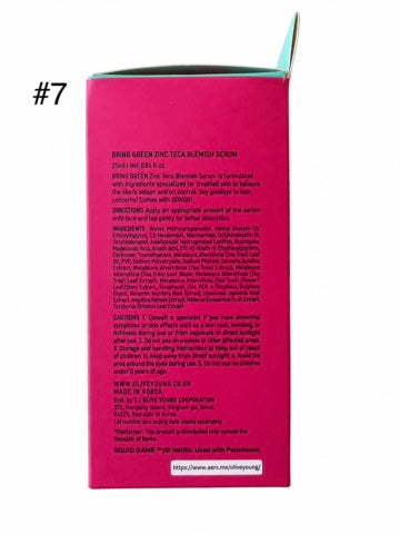 Bring Green Zinc Teca Blemish Serum - Box of 30 (Wholesale)