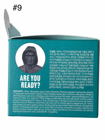 Bring Green x Squid Game Tea Tree Cica Pore Clay Pack Strong #9 - full ingredient list