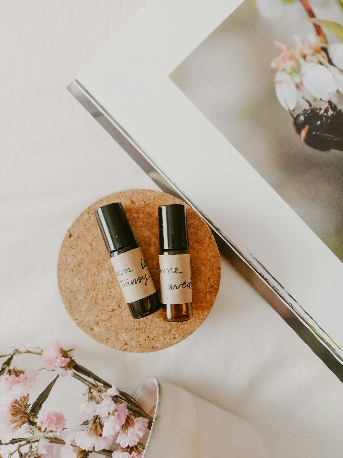 Perfume oil roller bottles