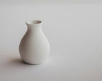 Matte ceramic donut vase